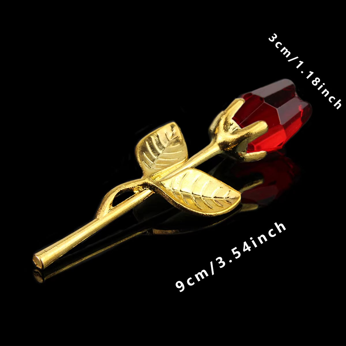 1Pc Glass Rose Mini Crystal Flower Artificial Flowers Room Ornament Office Desktop Decoration Wedding Party Valentine'S Day Gift